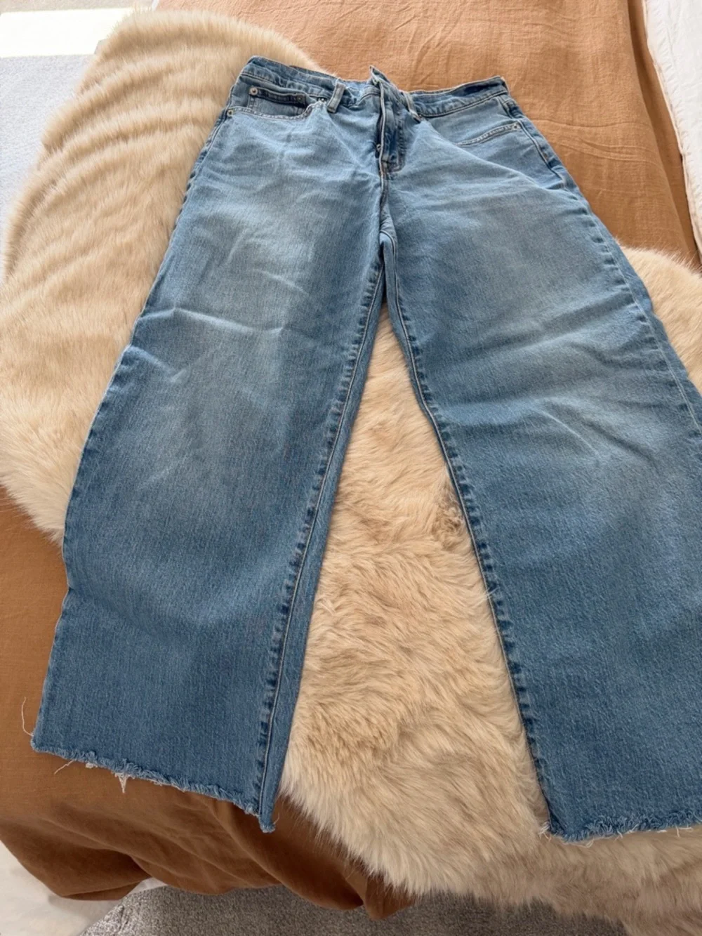 J. Crew Factory Light Blue Cropped Wide-Leg Jeans 28 - Picture 7 of 7